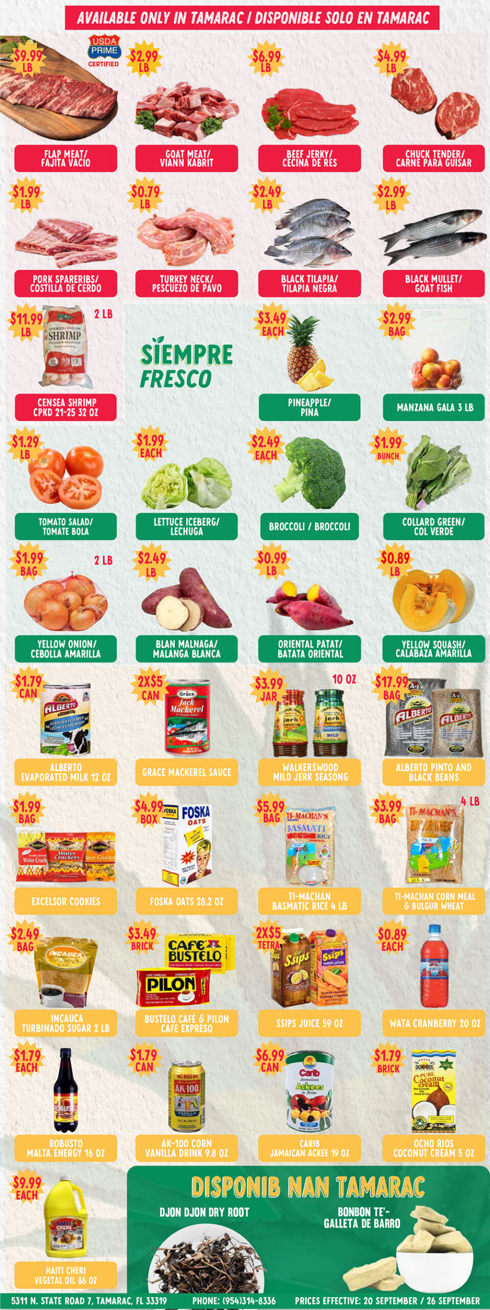 Ofertas Tapatía Supermarket Tamarac