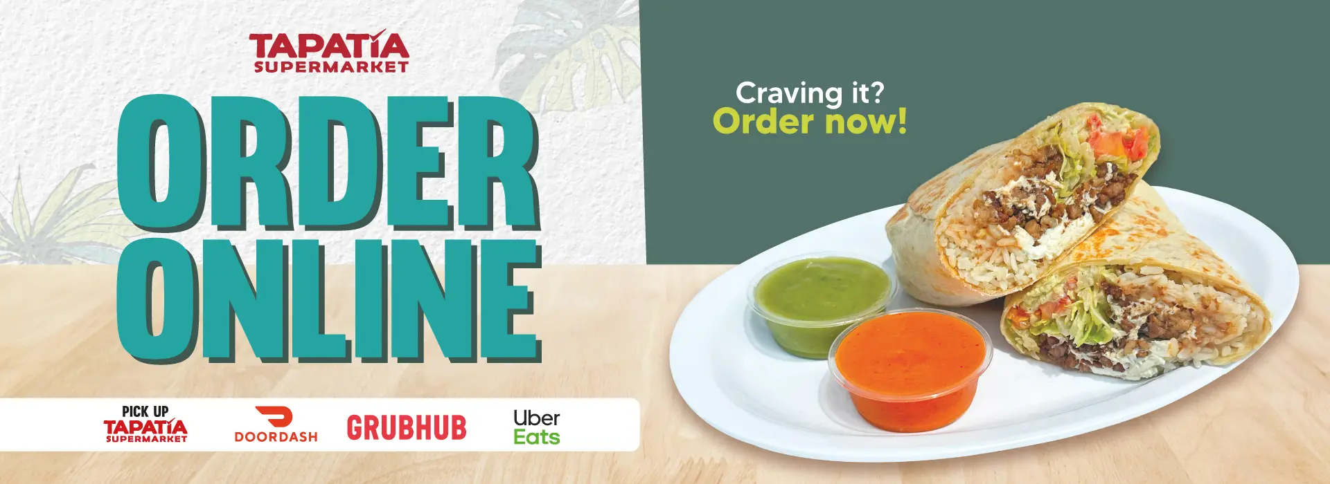 TAPATÍA SUPERMARKET | ORDER ONLINE | PICK UP TAPATÍA SUPERMARKET DOORDASH GRUBHUB UberEats | Craving it? Order now!